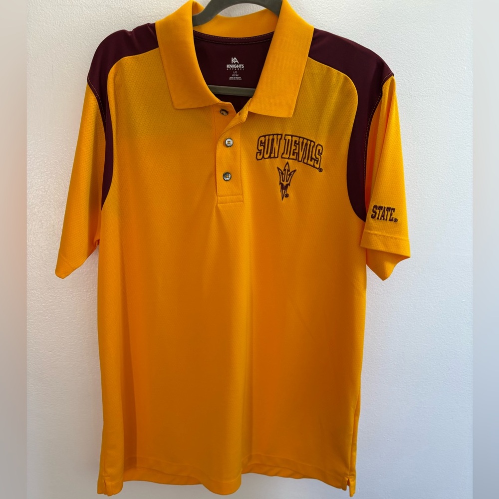 Arizona State Sun Devils Yellow Polo Shirt L (42/44)